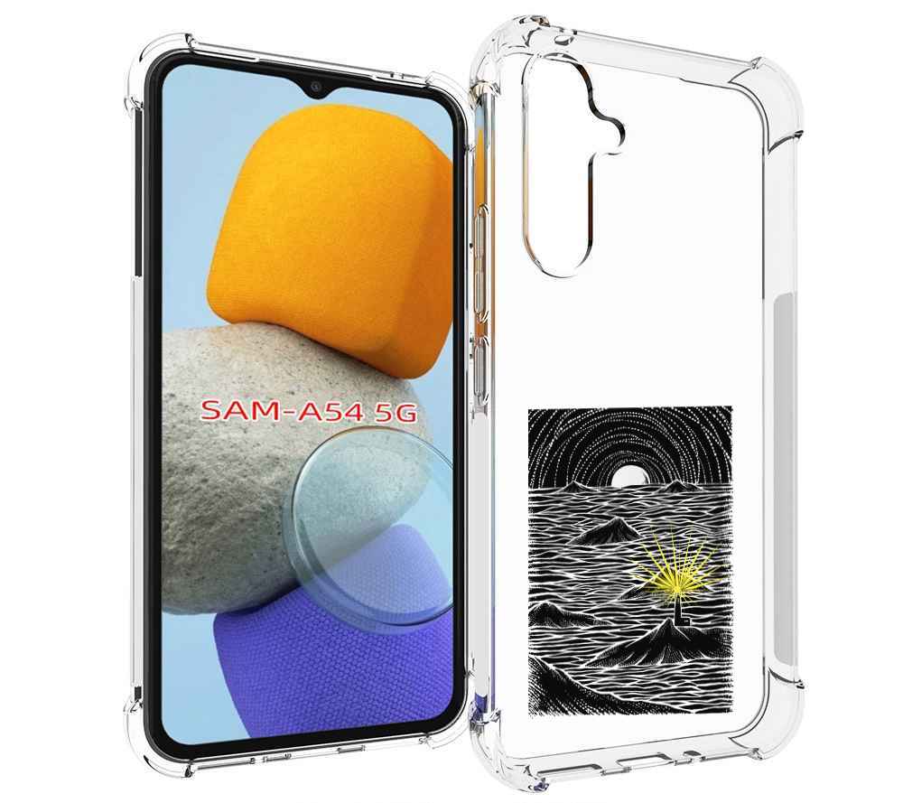 

Чехол MyPads маяк в черно белом море для Samsung Galaxy A54, Tocco