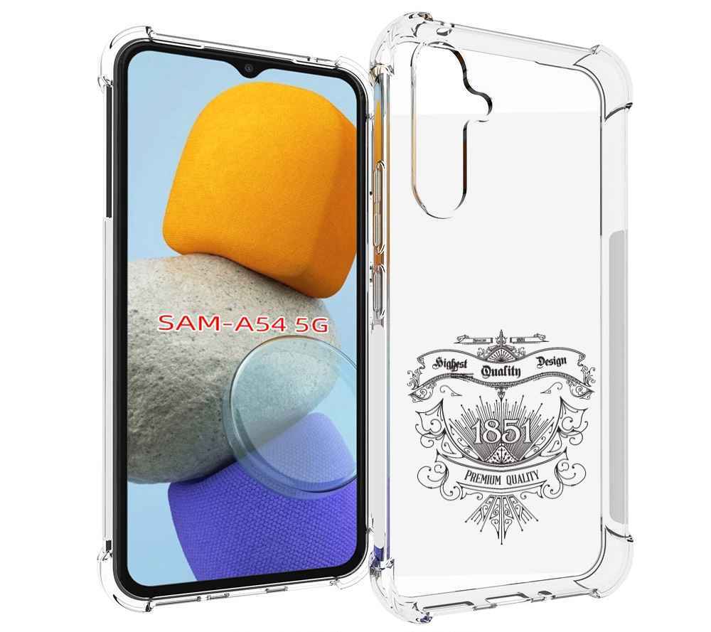 

Чехол MyPads логотип 1851 год для Samsung Galaxy A54, Tocco