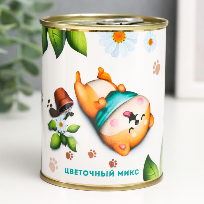 

Растущая травка Be happy (Цветочный микс), Разноцветный