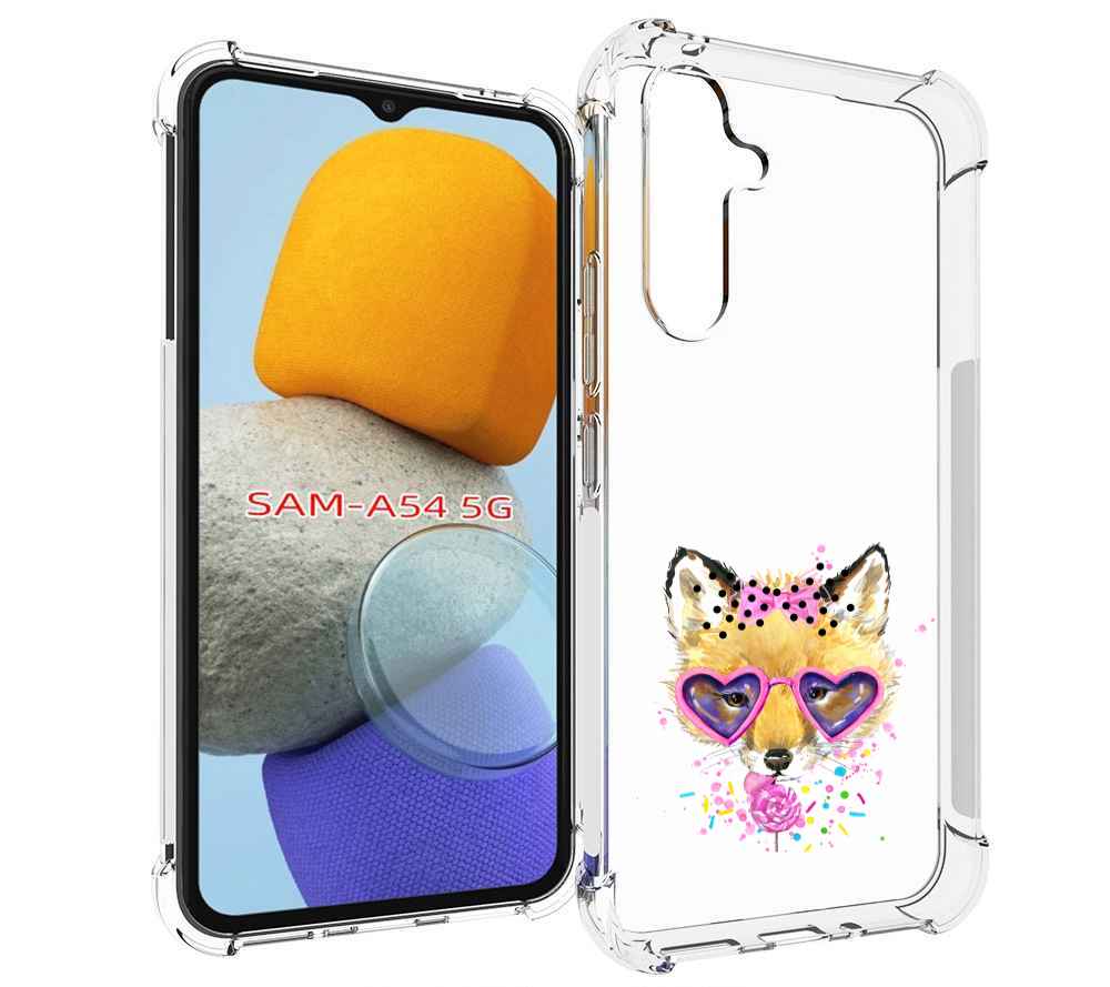 

Чехол MyPads лисенок с бантиком для Samsung Galaxy A54, Tocco