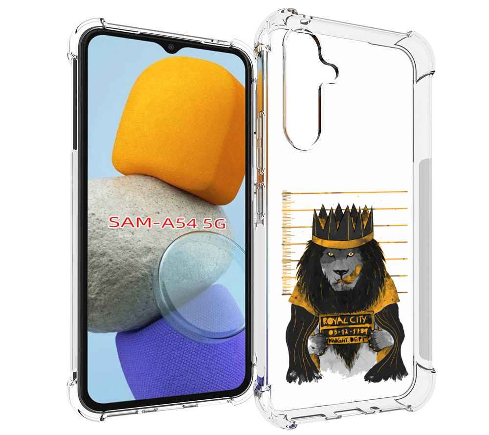 

Чехол MyPads лев в законе для Samsung Galaxy A54, Tocco