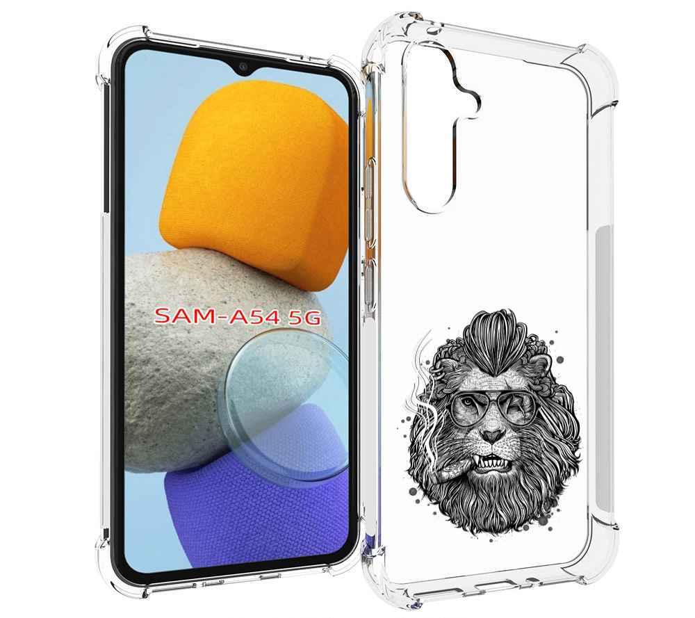 

Чехол MyPads курящий лев для Samsung Galaxy A54, Tocco