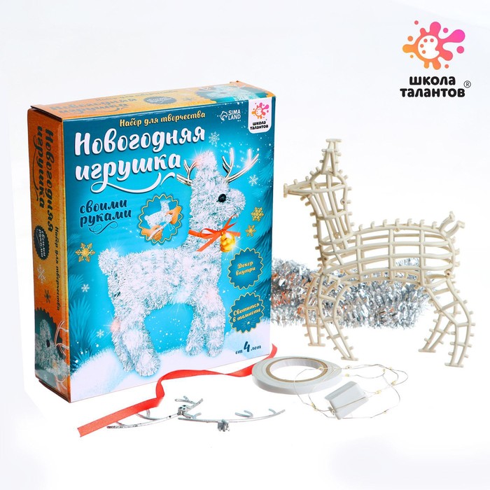 

Новогодний ночник - украшение своими руками Олень