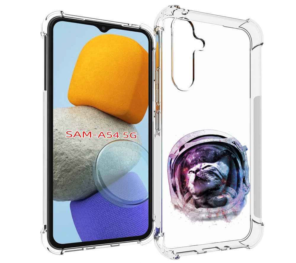

Чехол MyPads кот в шлеме для Samsung Galaxy A54, Tocco