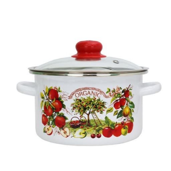 

Кастрюля 3,0л. эмалированная цилиндическая Organic, В ассортименте