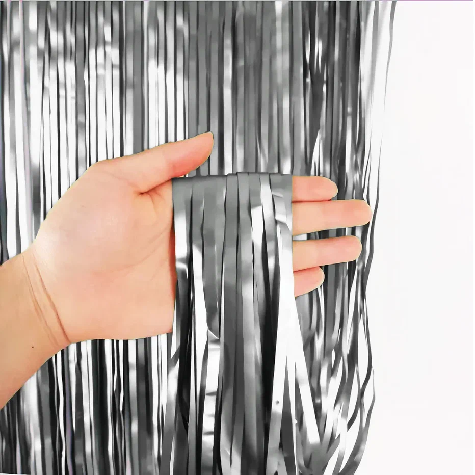 

Дождик новогодний QVATRA 100x10 см 10 штук 544560 серебристый, 100х10 10 шт