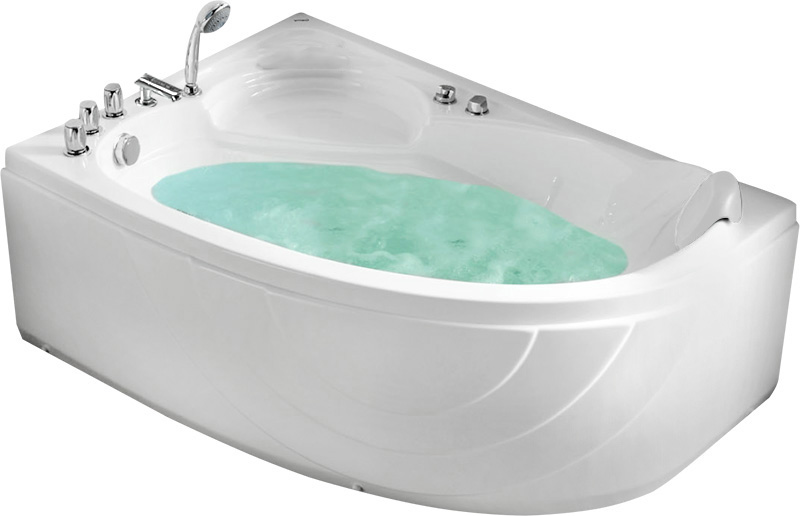 Ванна акриловая GEMY G9009 150х100 левая белая (G9009 B L) подголовник для ванны gemy серый g9082pg