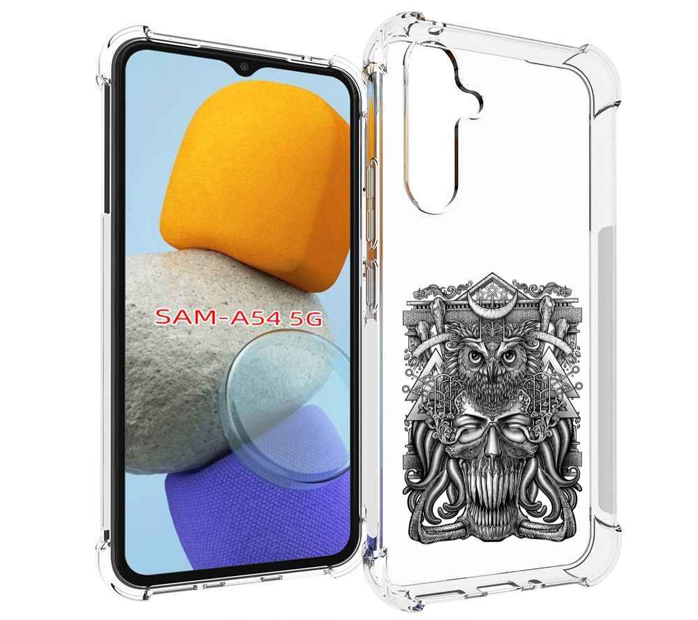 

Чехол MyPads зубастая сова для Samsung Galaxy A54, Tocco