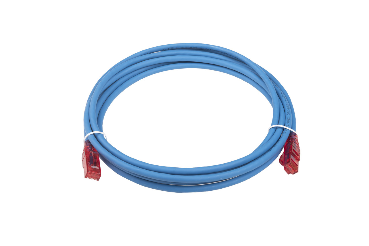 

Патч-корд Hyperline RJ-45 - RJ-45 вилка-вилка 3м (PC-LPM-UTP-RJ45-RJ45-C5E-3M) синий