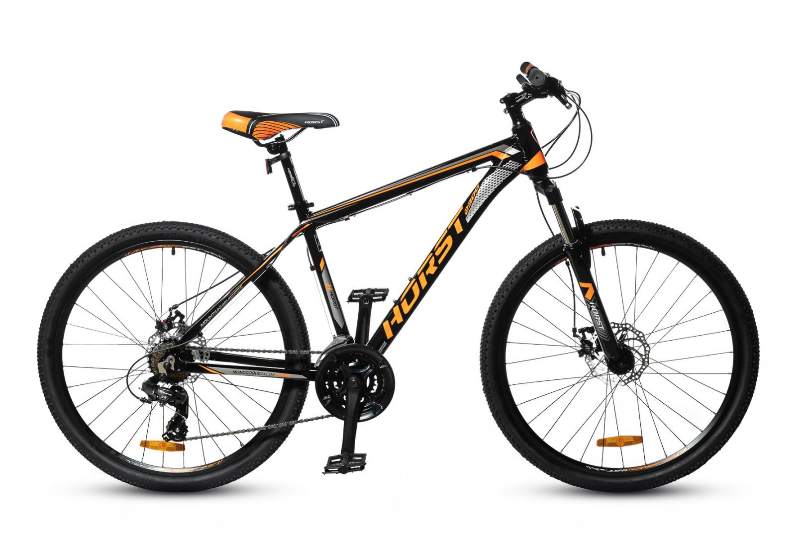 Велосипед Horst Genesis (2022), Черный/оранжевый/серый, 21