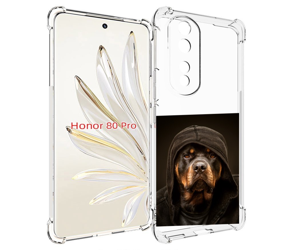

Чехол MyPads Пес-барбос для Honor 80 Pro, Прозрачный, Tocco