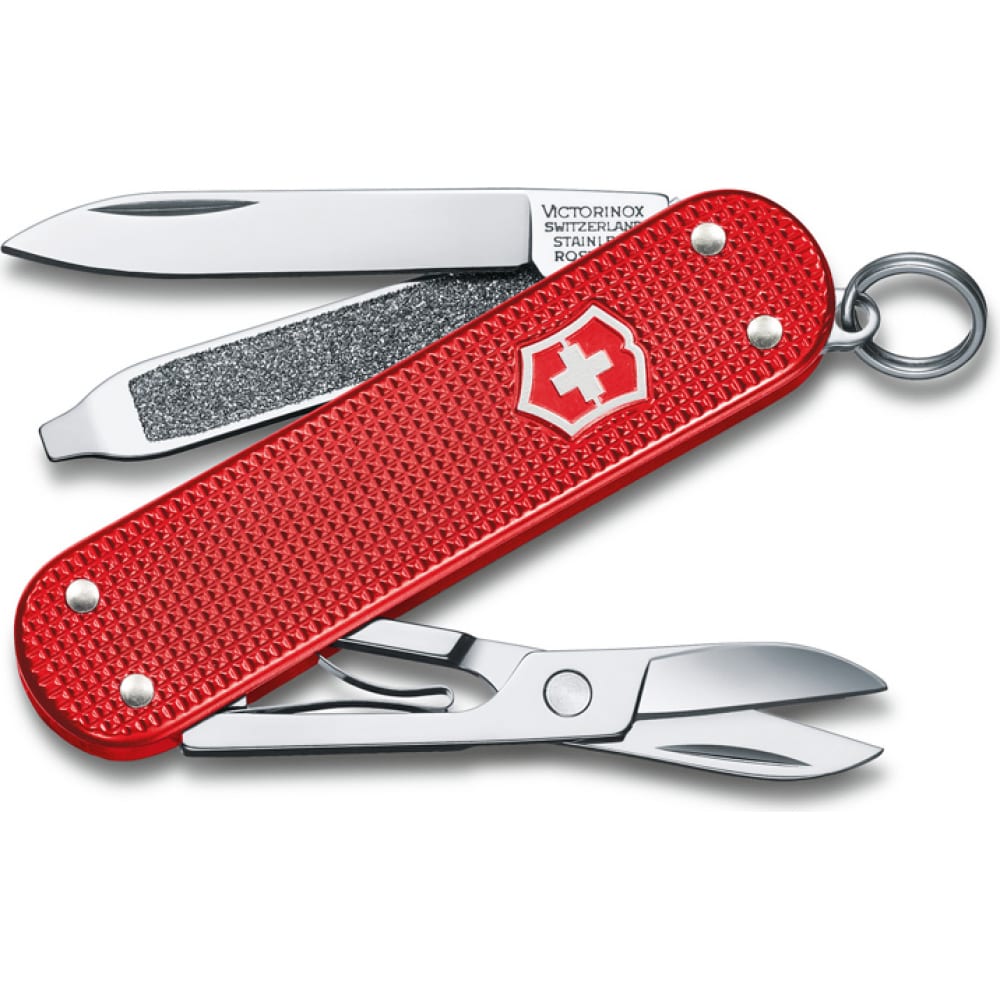 Victorinox Нож-брелок Classic SD Alox Colors Sweet Berry 58 мм 5 функций красный 0.6221.20