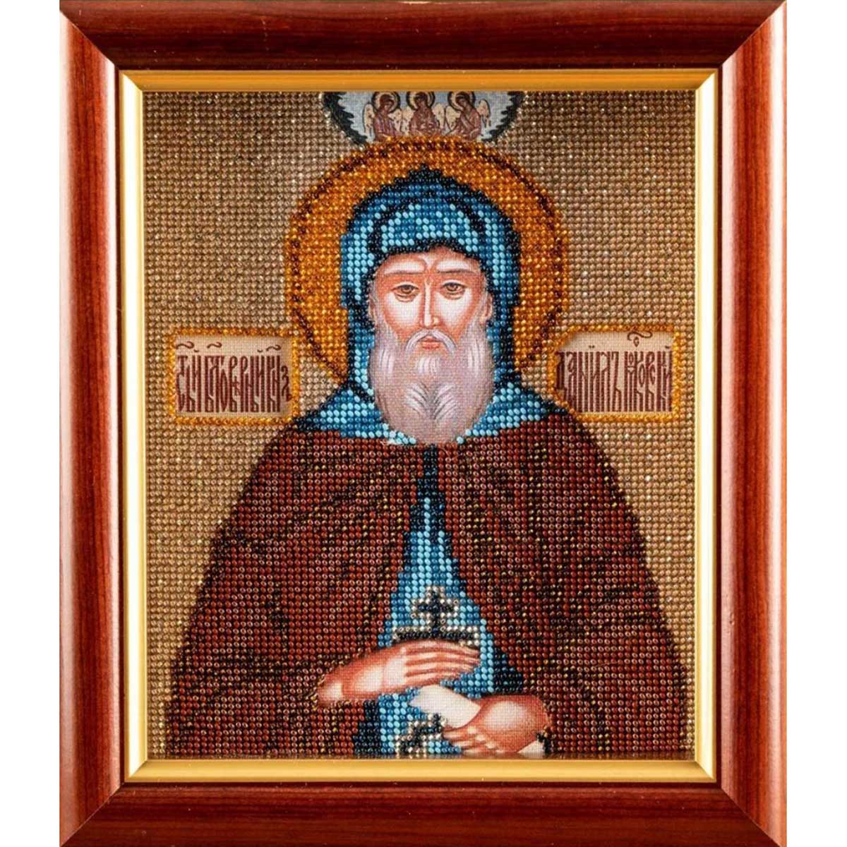 

Вышивка бисером Кроше Св. Даниил12х14,5 см