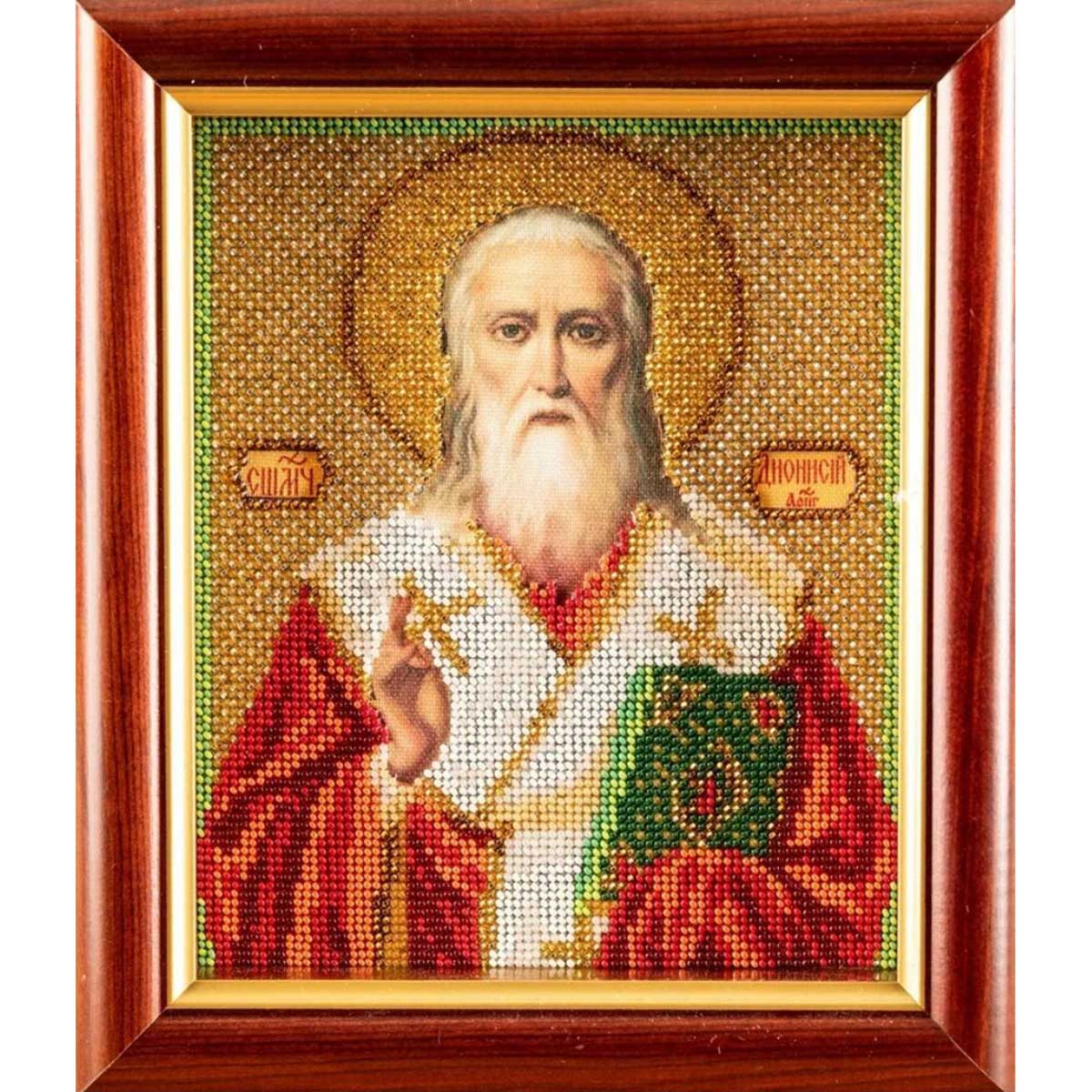 

Вышивка бисером Кроше Св. Дионисий12х14,5 см