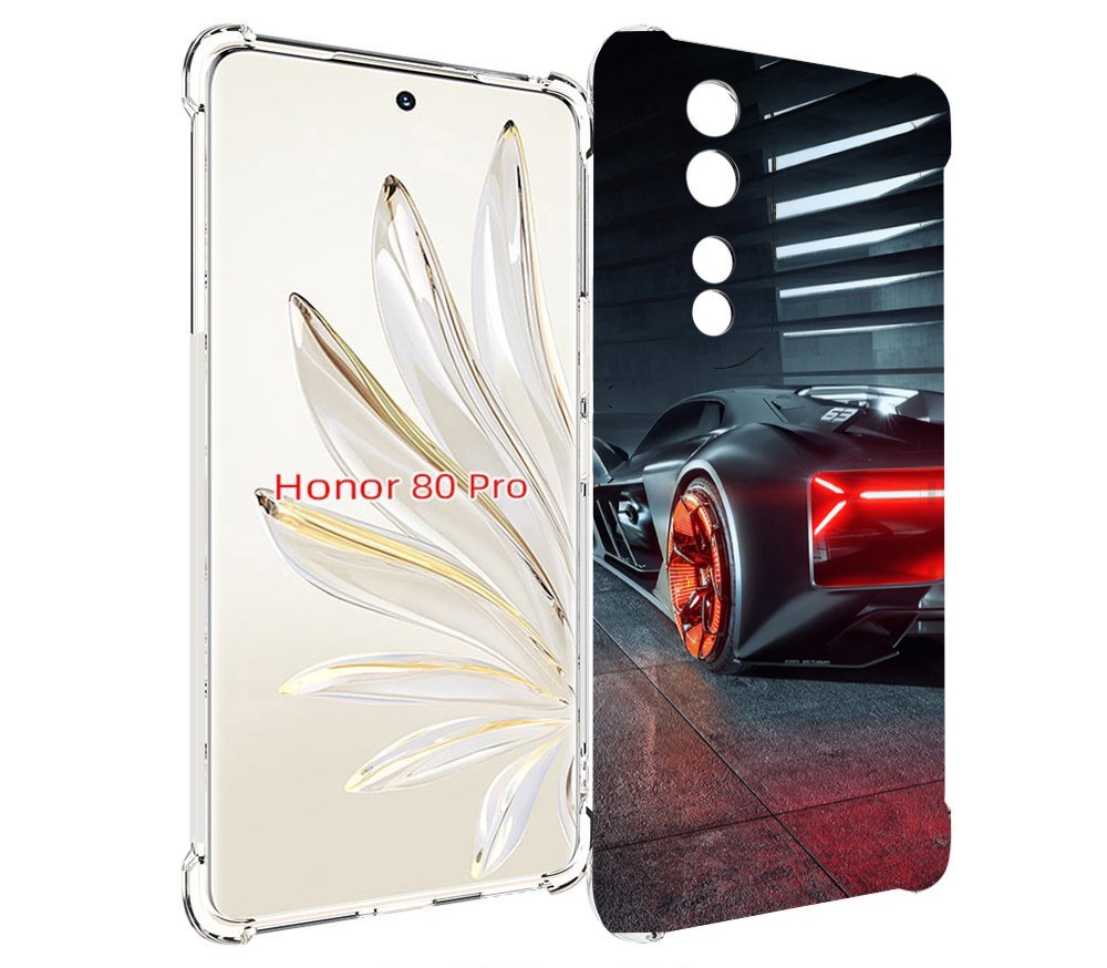 

Чехол MyPads Ночной-город мужской для Honor 80 Pro, Прозрачный, Tocco