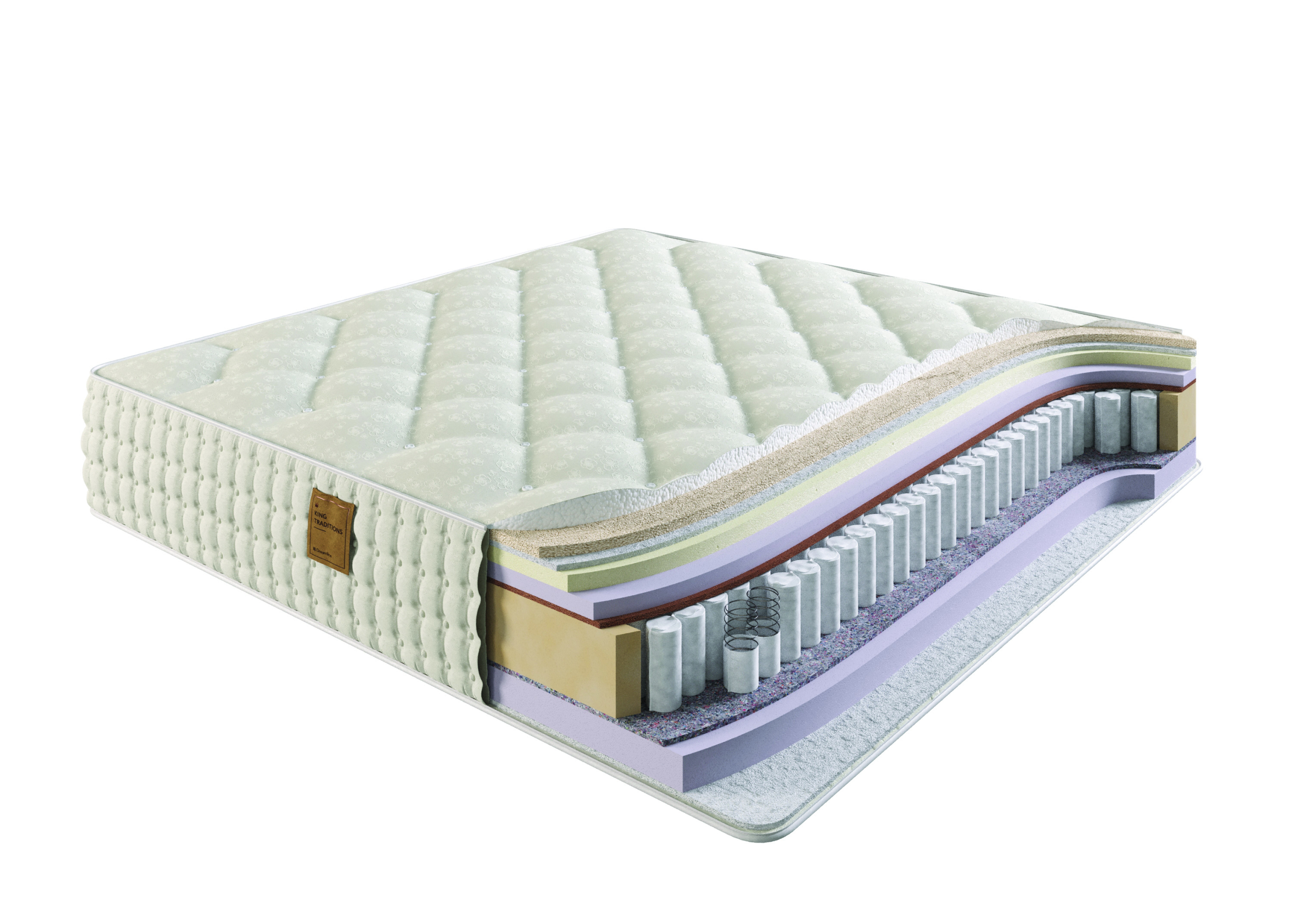 

Матрас Dreamline King Traditions Soft TFK 140х185, Бежевый;белый;серый;серебристый, King Traditions Soft TFK