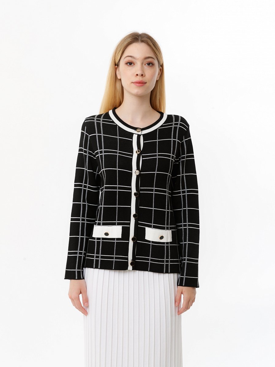 

Кардиган женский Glenfield D21CR221C-35E черный XXL