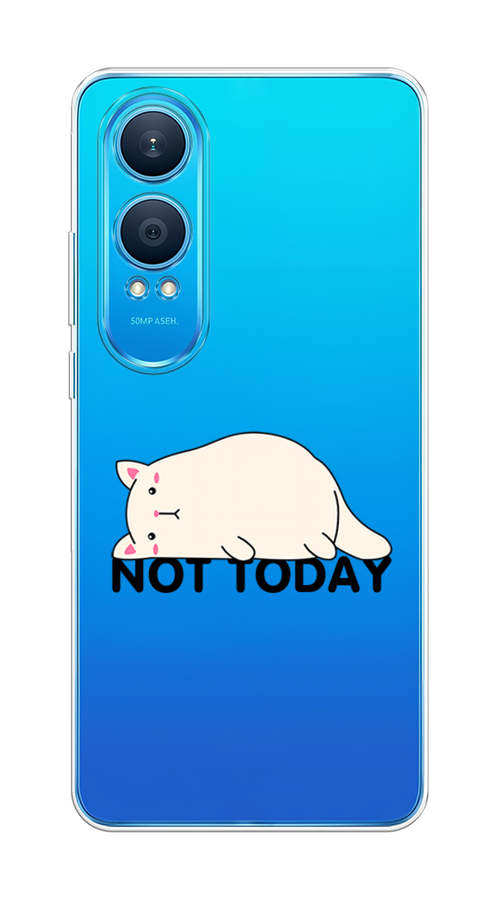 

Чехол на OnePlus Nord CE4 Lite 5G "Cat not today", Белый;розовый;черный, 155050-1