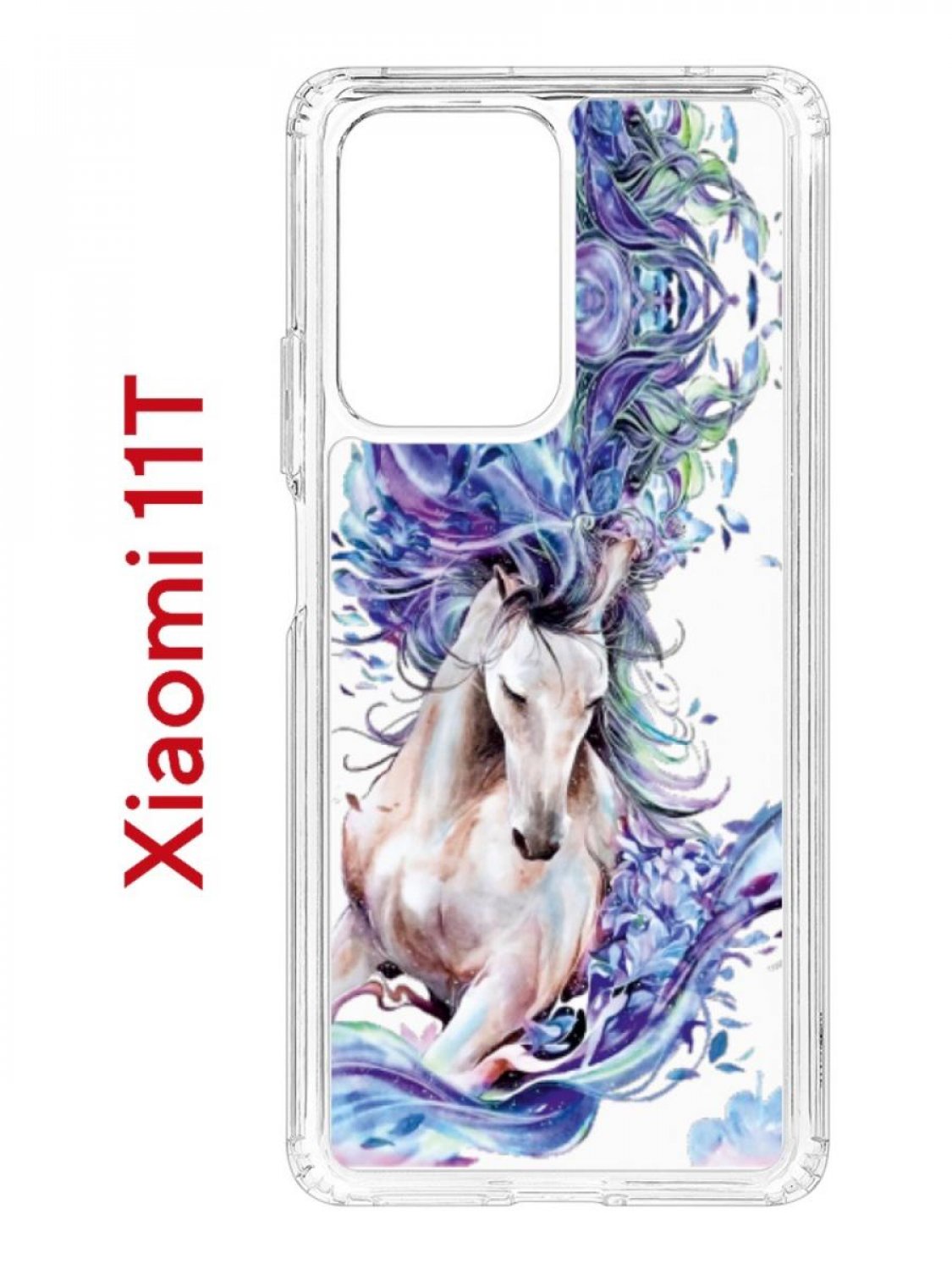 Чехол на Xiaomi 11T/11T Pro Kruche Print Грация,противоударный бампер,с защитой камеры