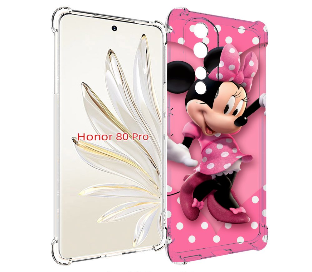 

Чехол MyPads Минни-Маус-в-сердце женский для Honor 80 Pro, Прозрачный, Tocco