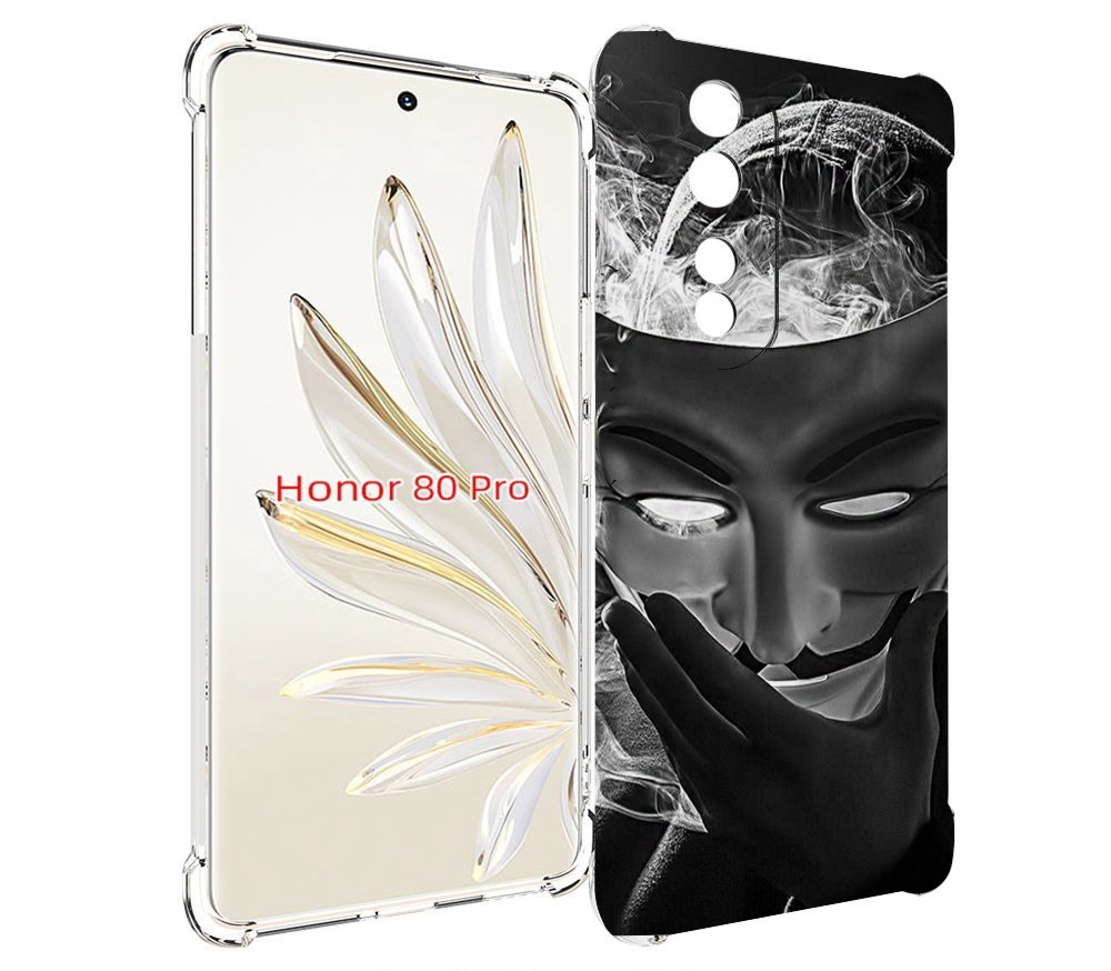 

Чехол MyPads Маска для Honor 80 Pro, Прозрачный, Tocco