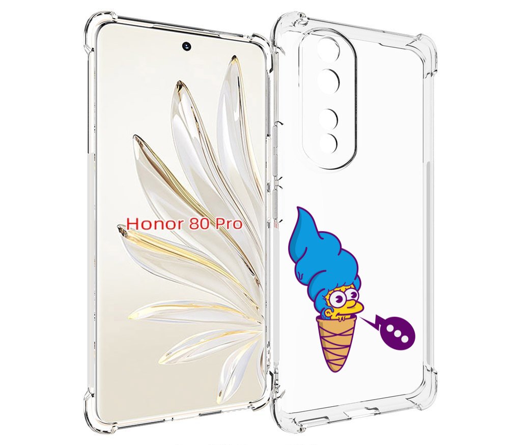 

Чехол MyPads Мардж-рожок для Honor 80 Pro, Прозрачный, Tocco
