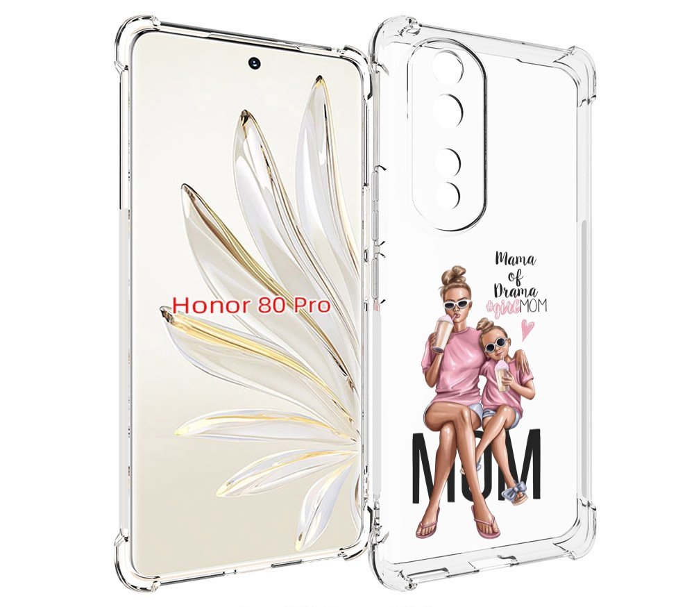 

Чехол MyPads Мама-мечты женский для Honor 80 Pro, Прозрачный, Tocco