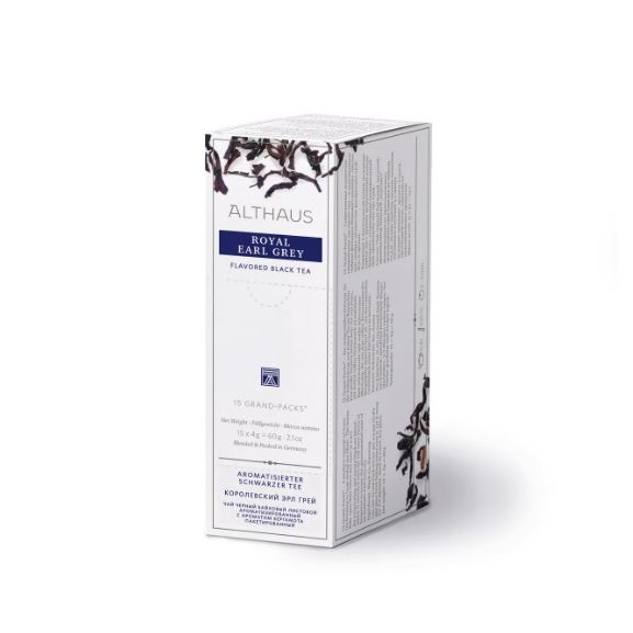 

Чай черный Althaus Royal Earl Grey Grand Pack в пакетиках 15 шт