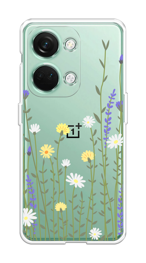 

Чехол на OnePlus Nord 3 "Ромашка и лаванда", Зеленый;желтый;прозрачный, 154050-1