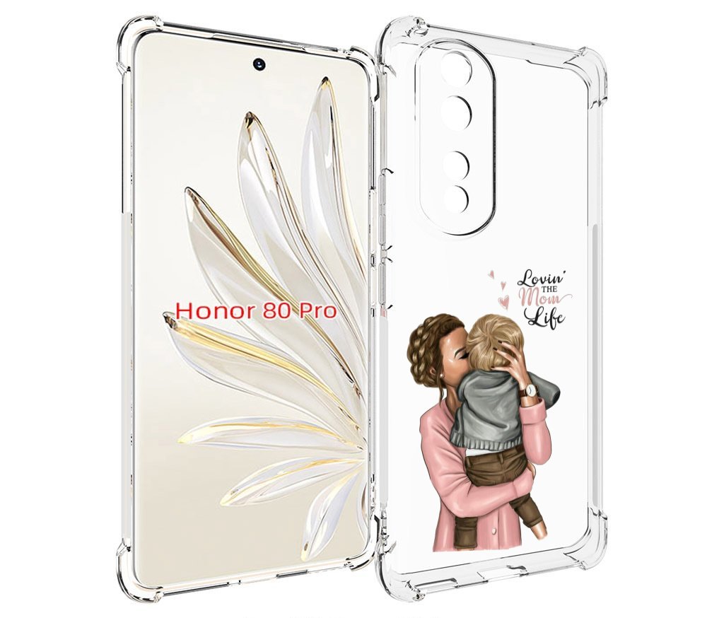 

Чехол MyPads Любовь-мамы детский для Honor 80 Pro, Прозрачный, Tocco