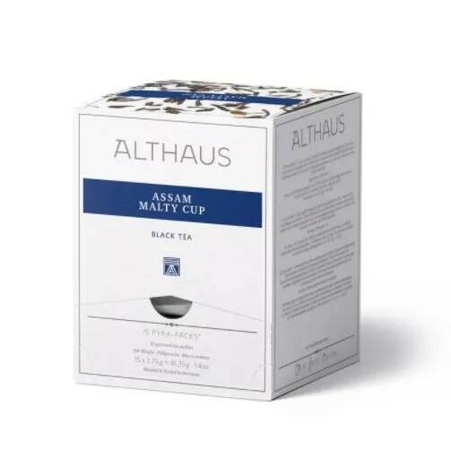 Чай черный Althaus Assam Malty Cup Pyra Pack в пирамидках, 15 шт