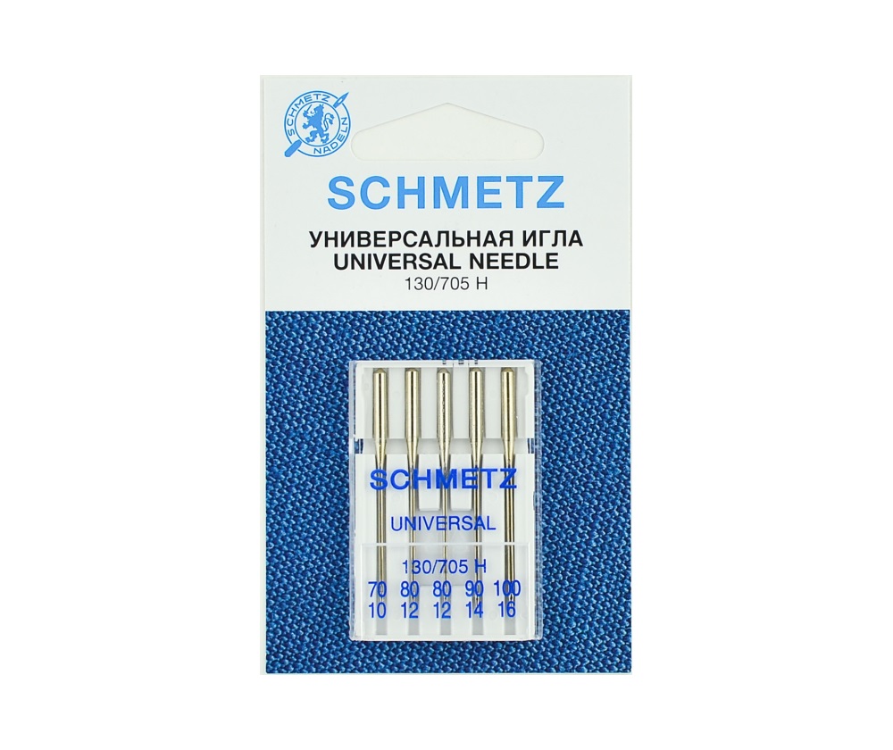 

Иглы Schmetz стандартные №70(1),80(2),90(1),100(1), 5 шт.