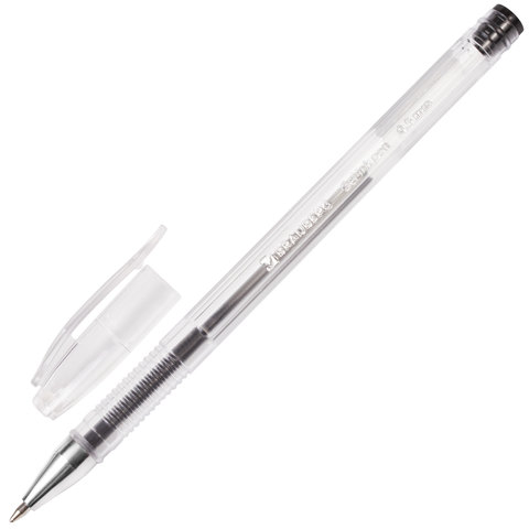 

Ручка гелевая Brauberg Jet, черная, корпус прозрачный, узел 0,5 мм, 141018, 24 шт