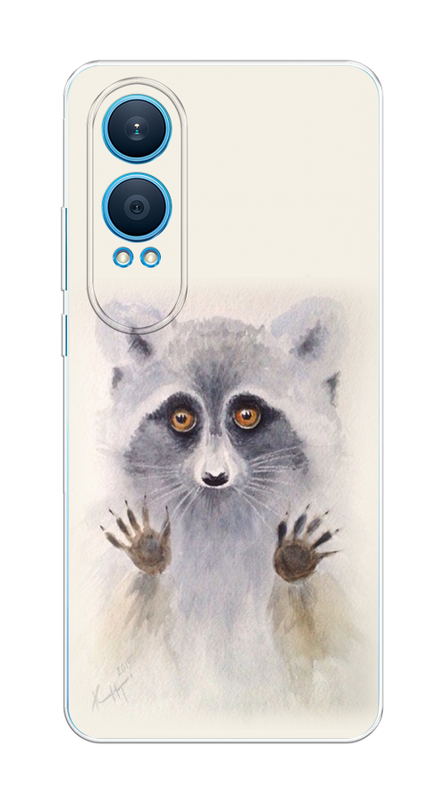 

Чехол на OnePlus Nord CE4 Lite 5G "Енот за стеклом", Бежевый;серый, 155050-1