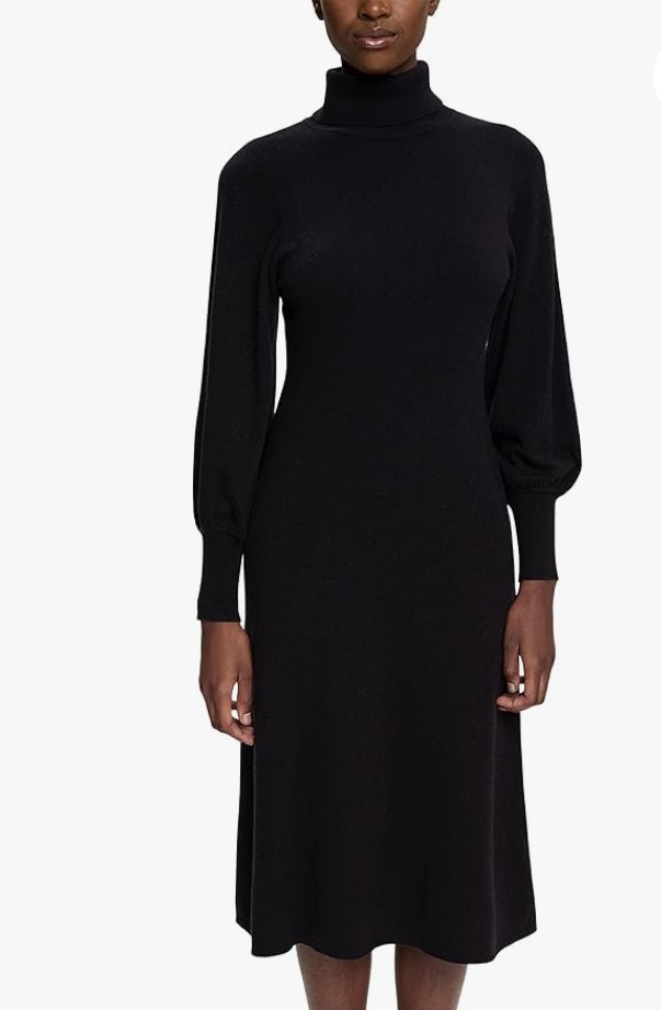 Платье женское Esprit 092EO1E301 черное XS 6690₽