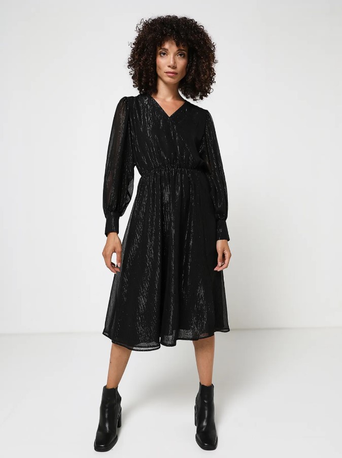 Платье женское Esprit 112EO1E322 черное 36 EU 4370₽