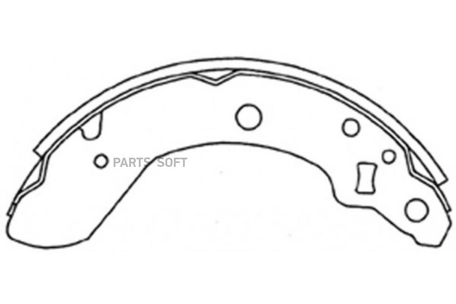 

Колодки барабан.зад.SUZUKI Wagon R 03-07
