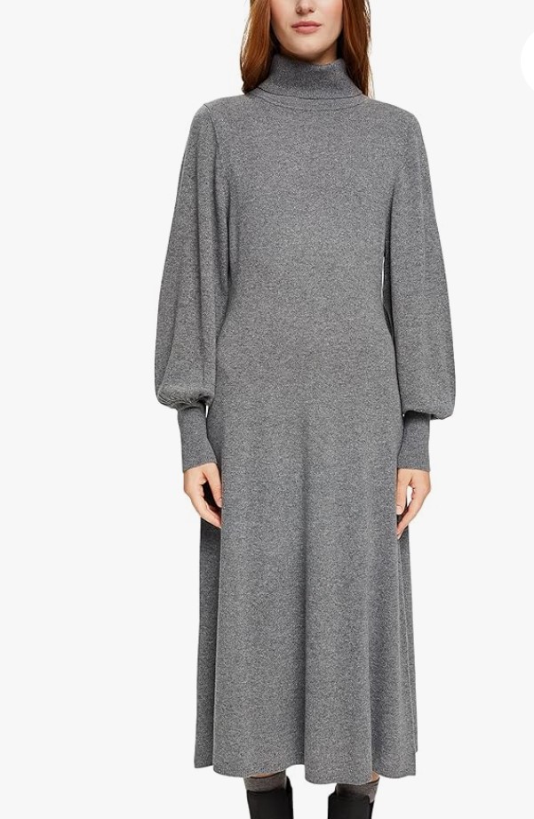 Платье женское Esprit 092EO1E301 серое S 6690₽