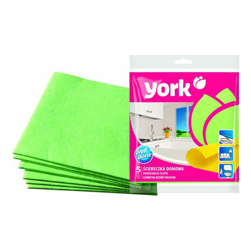

Салфетки York универсальные вискозные 5 шт