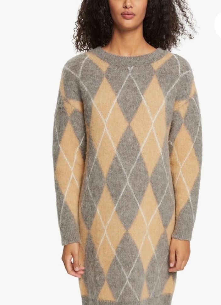 Платье женское Esprit 092EE1E323 бежевое S 3254₽