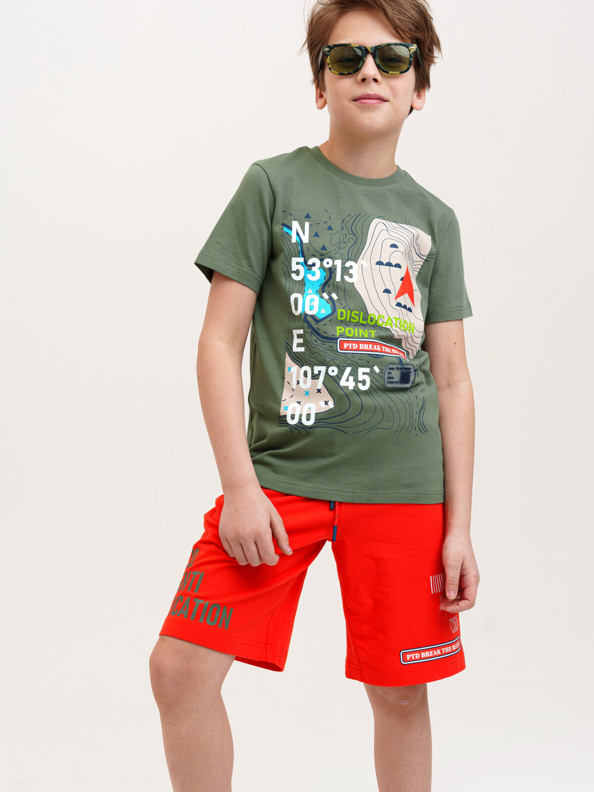 

Футболка детская PlayToday Tween 12311262, хаки, 152, 12311262