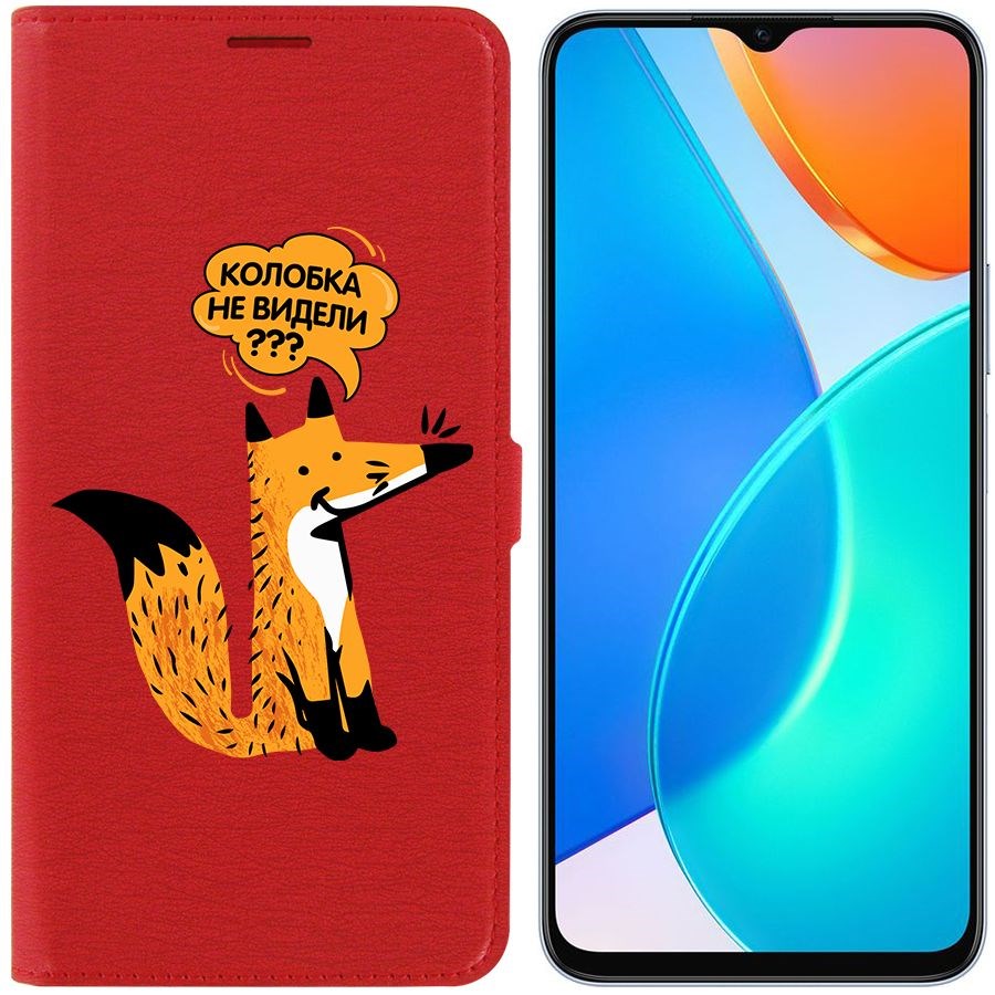 

Чехол-книжка Eco Book для Honor X6 Лиса, Красный