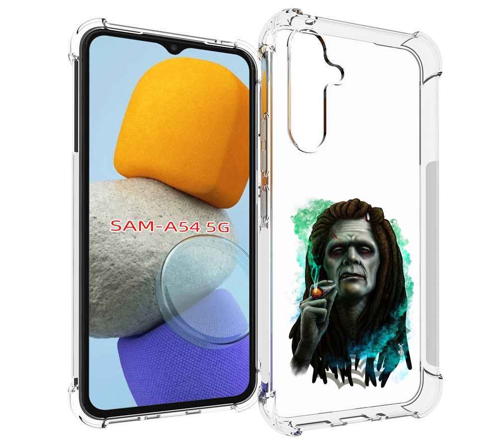 

Чехол MyPads зеленый мужчина с сигаретой для Samsung Galaxy A54, Tocco