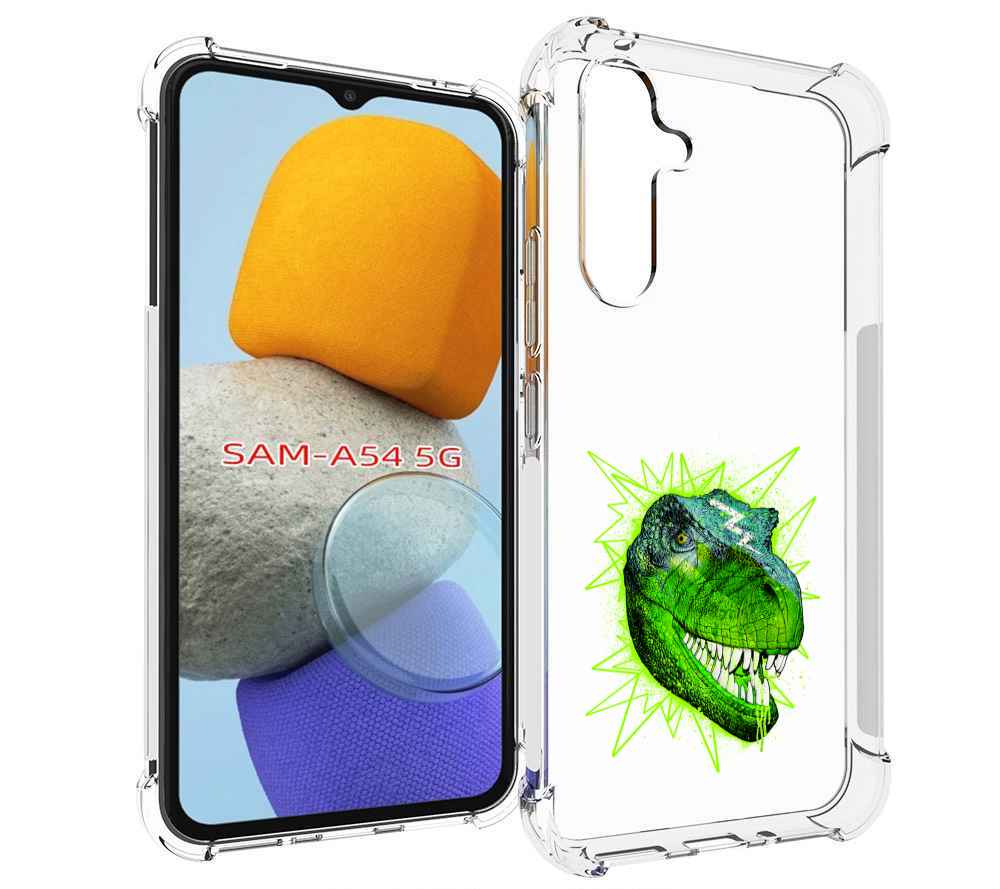 

Чехол MyPads зеленый динозавр для Samsung Galaxy A54, Tocco
