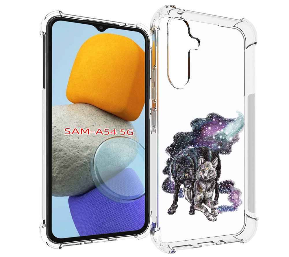

Чехол MyPads звездные волки для Samsung Galaxy A54, Tocco