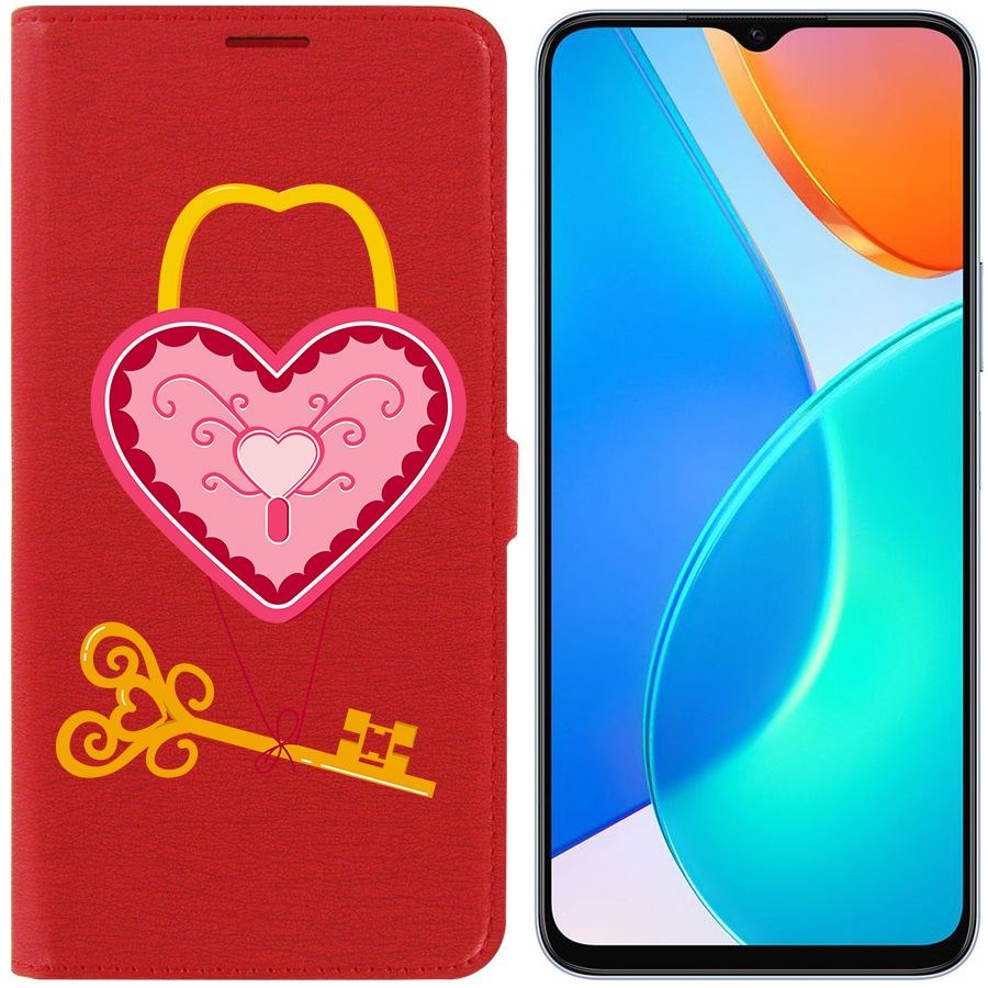 

Чехол-книжка Eco Book для Honor X6 Ключ от сердца
