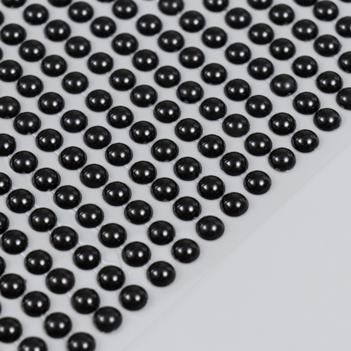 

Полубусины самоклеющиеся d 6 мм, черный