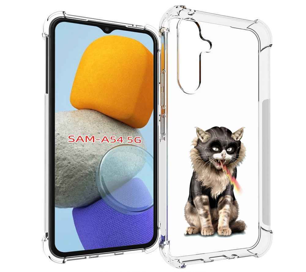 

Чехол MyPads дьяволский кот для Samsung Galaxy A54, Tocco