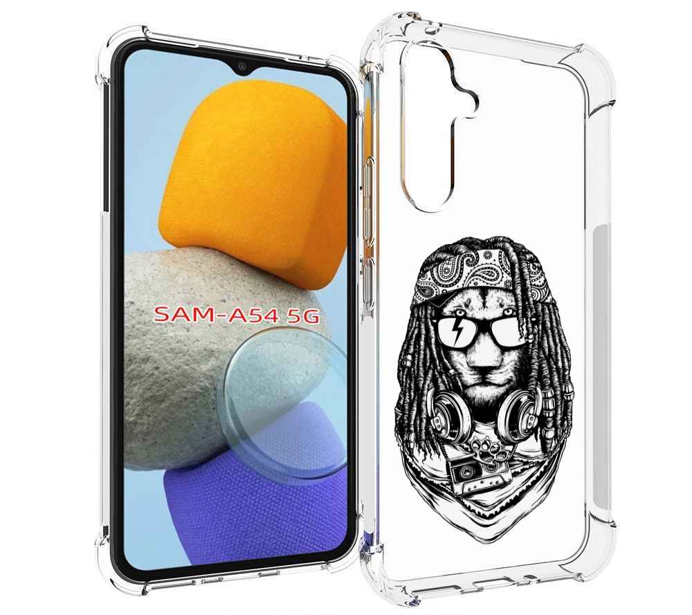 

Чехол MyPads дреды льва для Samsung Galaxy A54, Tocco