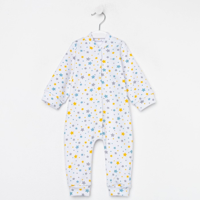 

Комбинезон детский, цвет белый/синий, рост 56 см